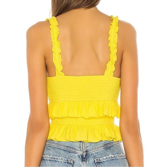 Lovers + Friends Carrie Top Neon Yellow size small - Picture 2 of 10